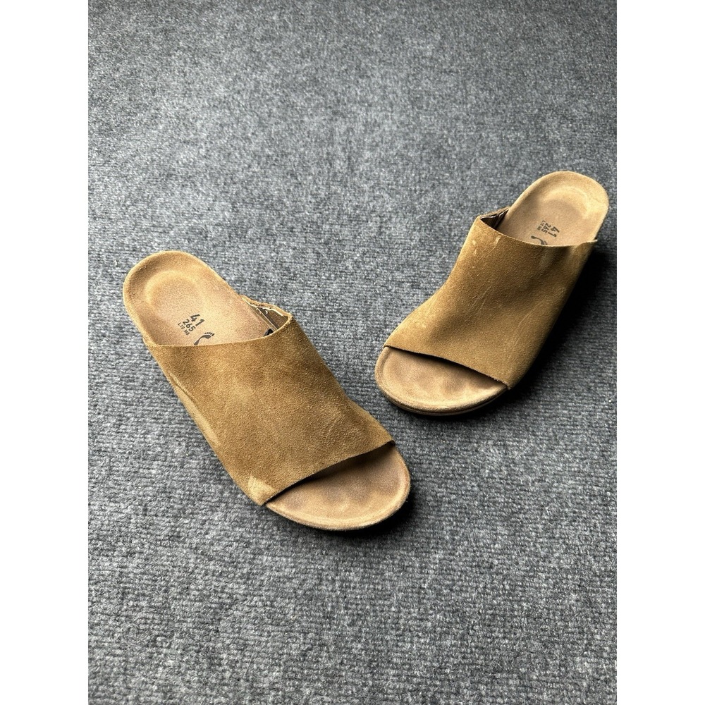 Womens Sandals Birkenstock Papillio Brown Suede Slide, Size US 10